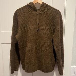 J Crew Brown Cashmere Hoodie Sweater Sweatshirt Small S